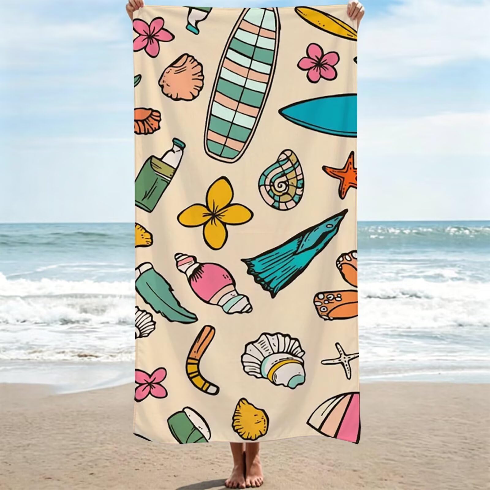 Serviette de plage séchage rapide pour vos séances de yoga et piscine