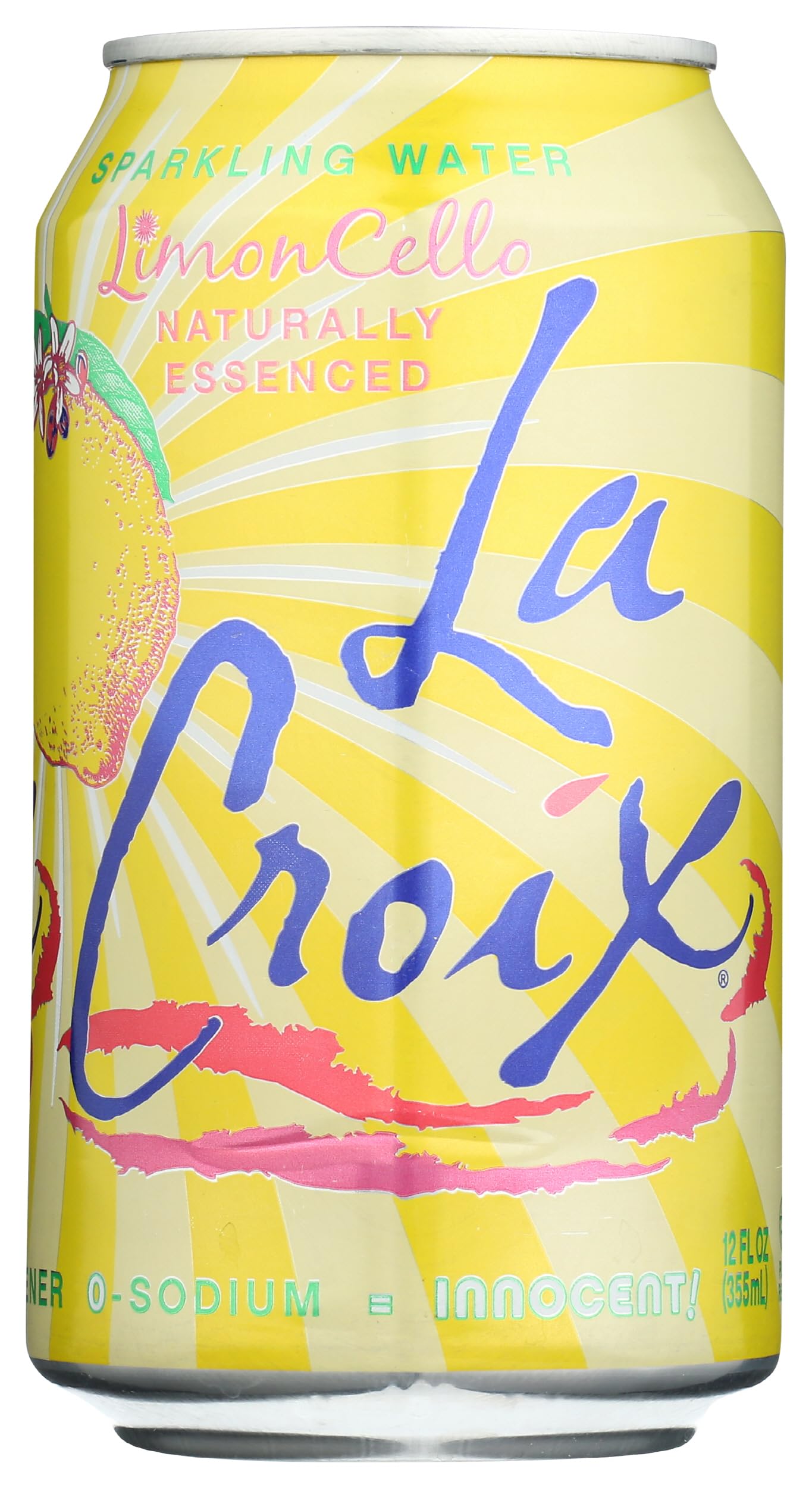 Sparkling Water Limoncello 355 ml, No Fat, Naturally Essenced, No Sodium