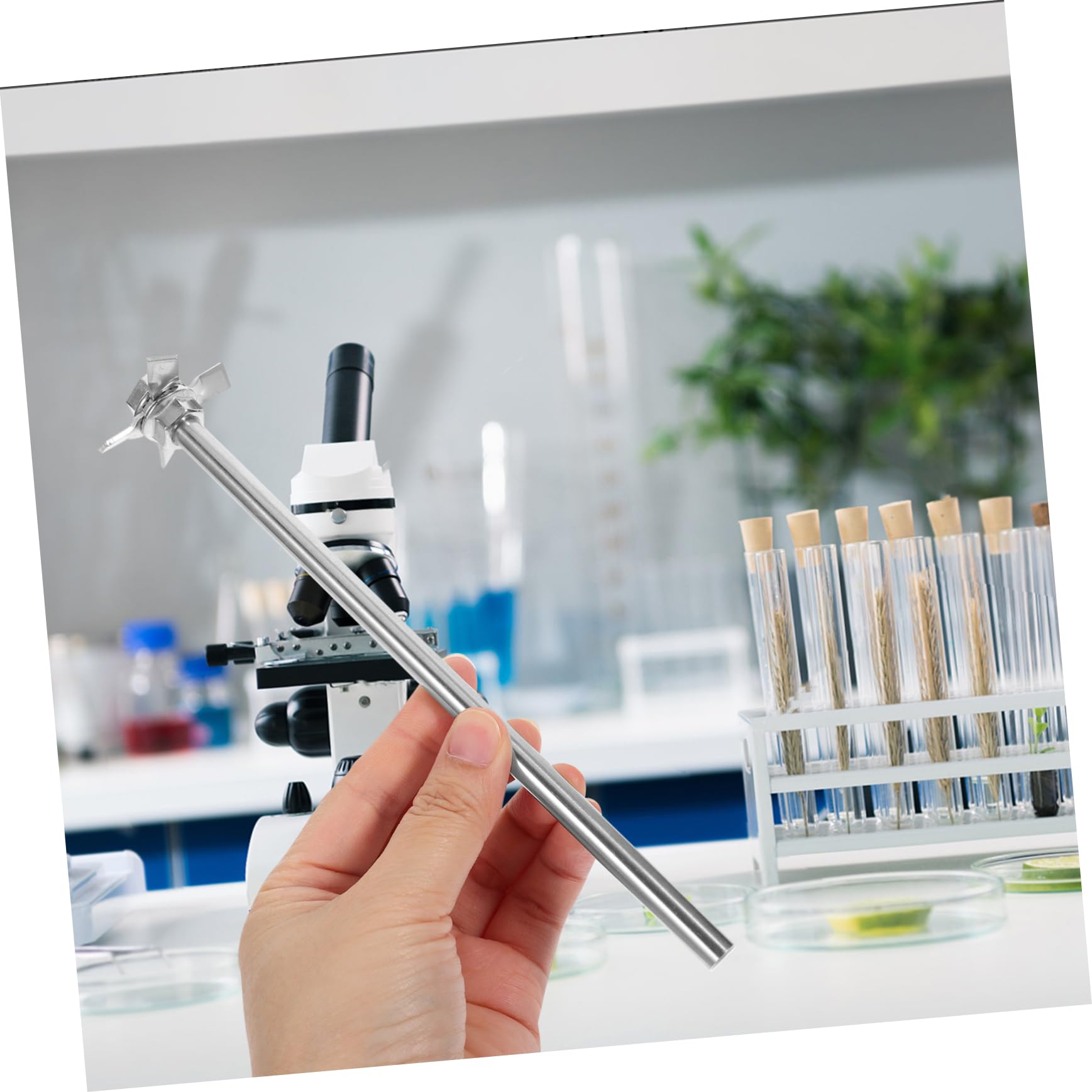 iplusmile 2sets Agitatori Inossidabile Per Laboratorio Asta Agitante Lama Di Miscelazione Strumento Di Agitazione Per Esperimenti Chimici e Applicazioni Di Laboratorio