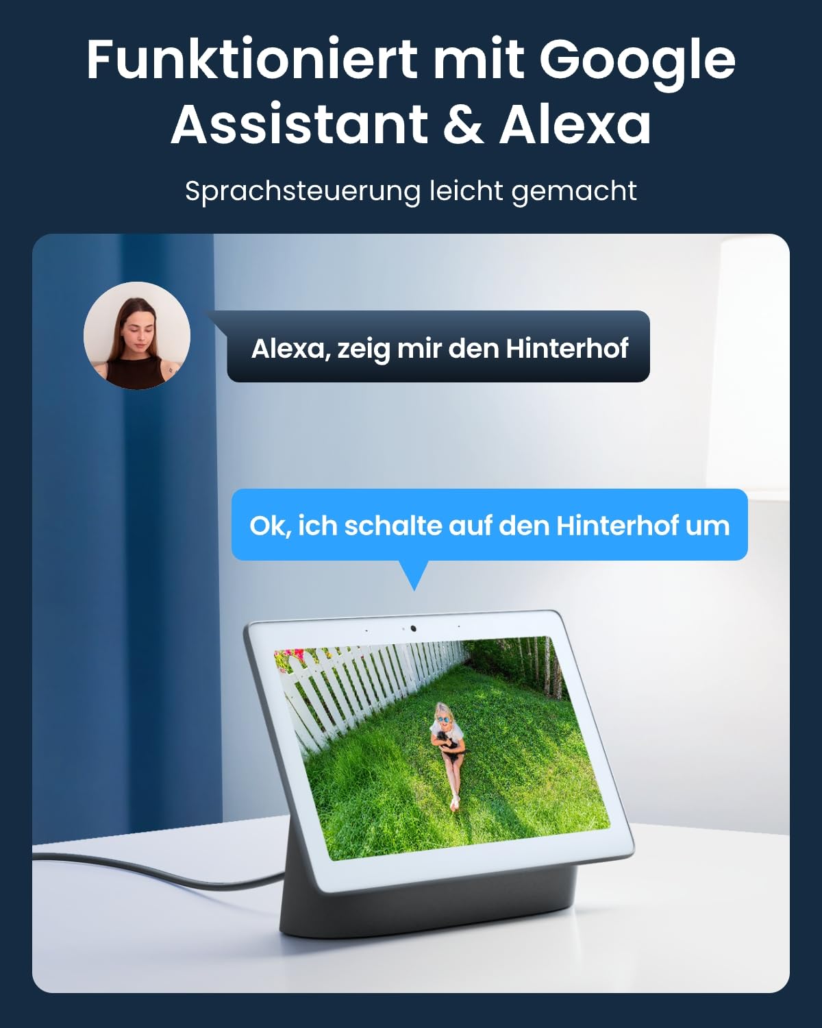 Reolink Überwachungskamera Aussen Akku Argus 3 Ultra(Schwarz) mit Solarpanel, 8MP Farbnachtsicht, Solar WLAN Kamera Outdoor mit 2,4/5GHz WiFi, KI-Erkennung, Alarm-Filter, Spotlights, 2-Wege-Audio