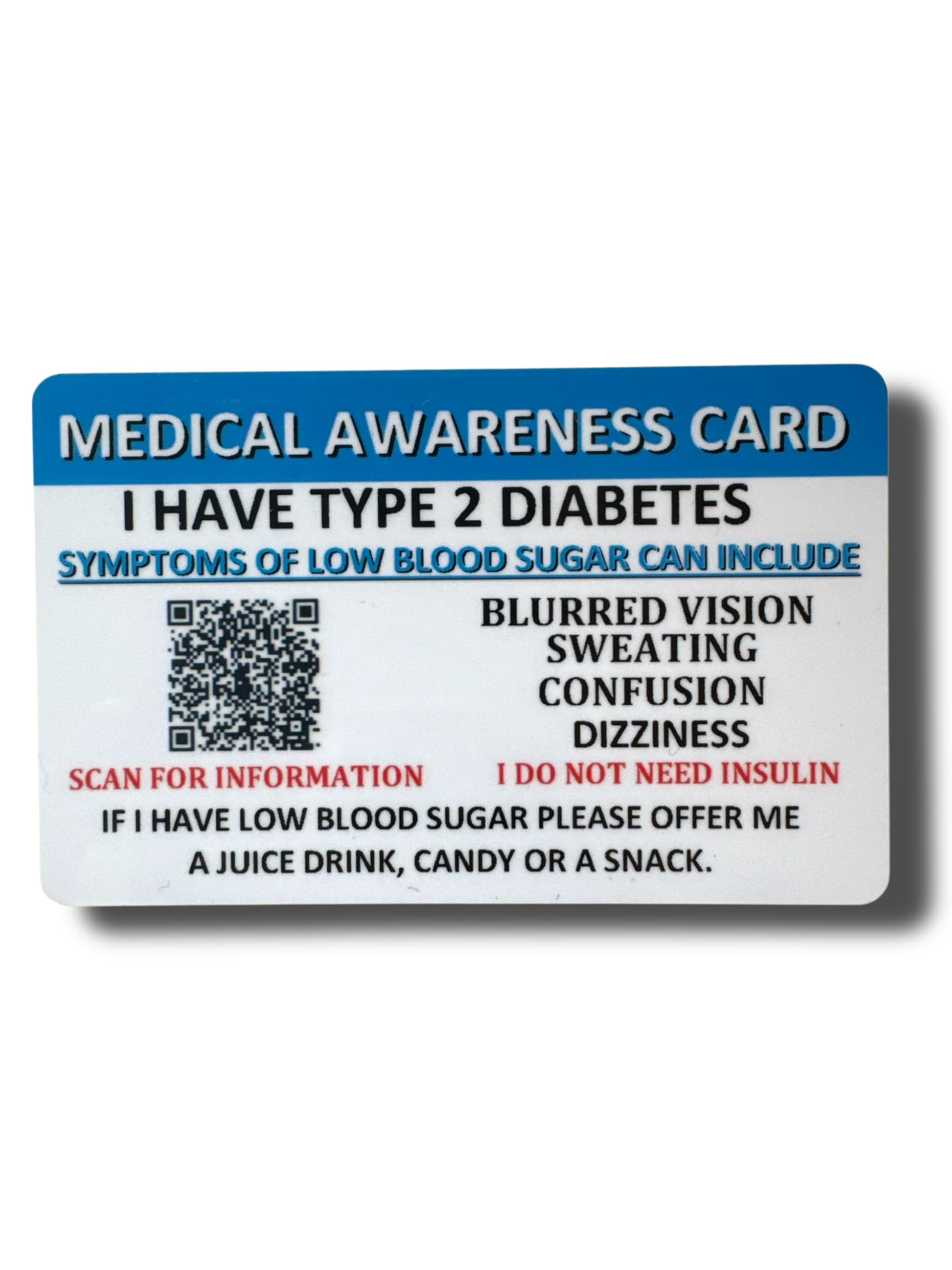 Medical Awareness Information Card (Type 2 Diabetes) โ image 1