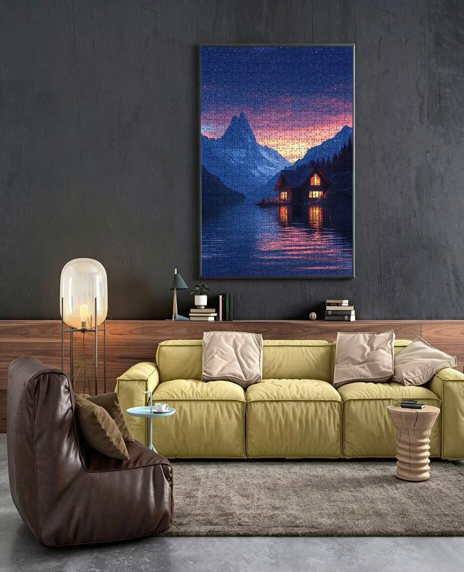 Puzzle 6000 Pezzi Vista Notturna Isola 3D Puzzle per Adulti Impegnativo, Educa Puzzles Artistico, Divertente E Stimolante Puzzles Decorativo per La Famiglia, Regalo e Decorazione Pareti BXHZW6-1010