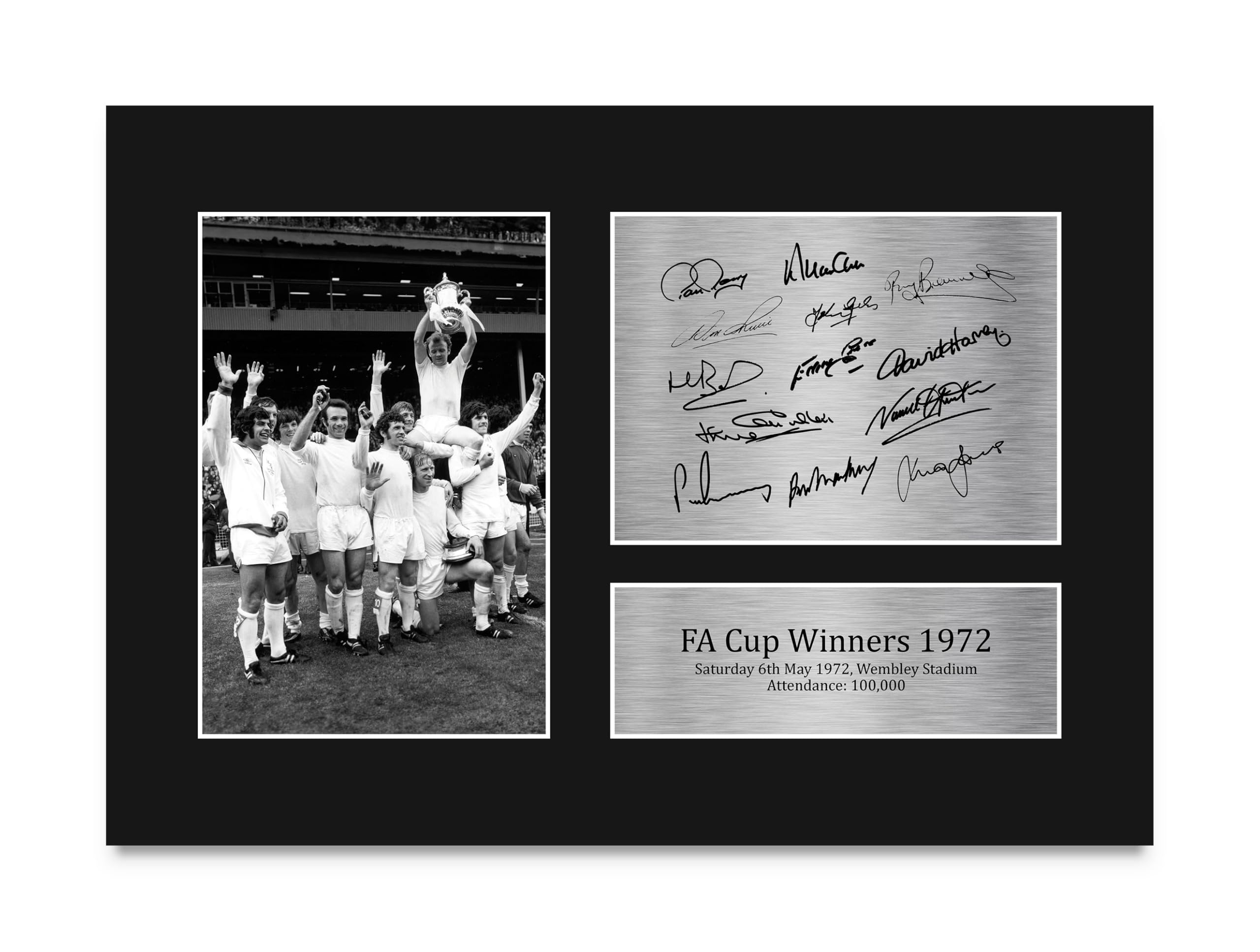HWC Trading A4 Leeds United 1972 FA Cup Winners Printed Memorabilia Signed Autograph Photograph Display for Football Fans and Supporters - A4-picture-11