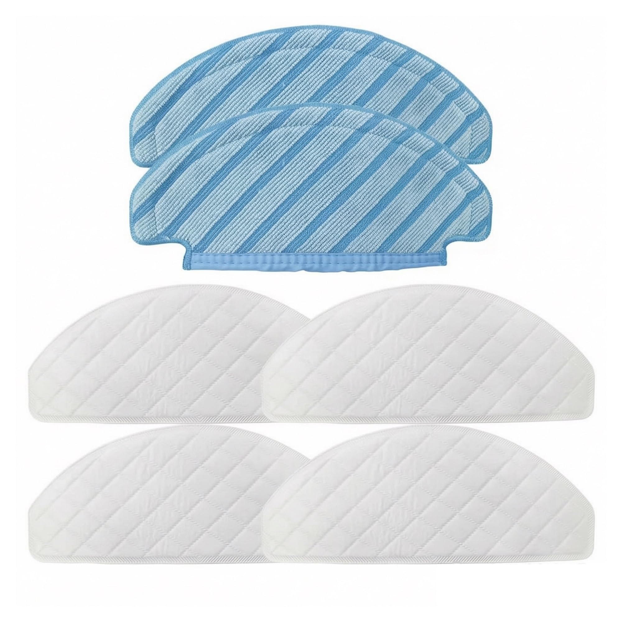 ASUIU Robot Vacuum Accessories,Compatible with ECOVACS T8 T8 AIVI Robot Vacuum,Dust Bag Side Brush Mop Cloth DLX11-22 Replacement Parts(6 pack)