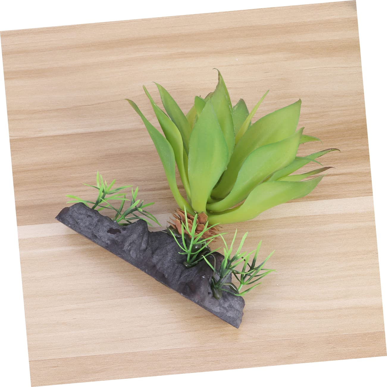 POPETPOP Decoración Pecera 3 Uds Plantas Seguras Tortuga para Peces Decoración Suculentas Terrario Adorno Decoración Hogar Tortuga Lagarto Qlgreen Reptil Tanque Simulado