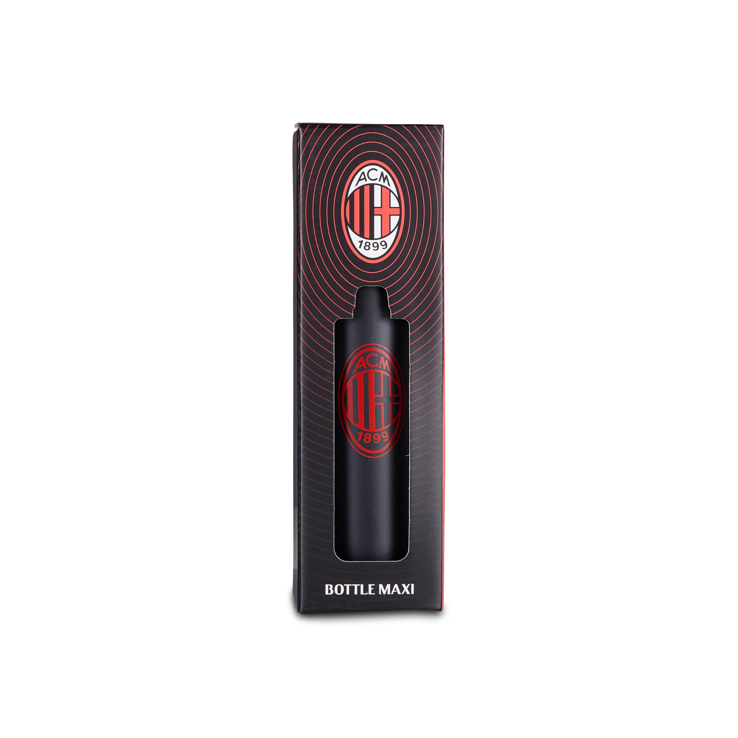 Seven Maxi Borraccia Termica A.C. MILAN - WIN THE GAME, Acciaio Inox, 650 ml, Calcio, Scuola e tempo libero, Per bambini, Ragazzi e adulti, Prodotto ufficiale, Idea regalo