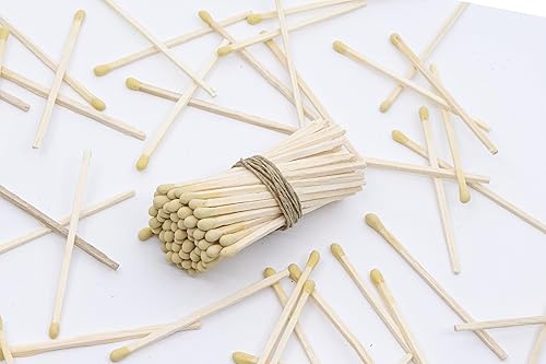 Miniatura 5 de Fósforos de madera de 3 pulgadas de largo para decoración del hogar, recuerdos de boda, manualidades, relleno de caja de cerillas, fósforos de