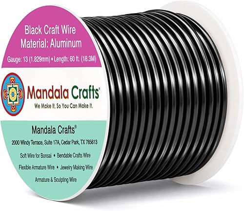 Vista 71 de Mandala Crafts - Alambre de aluminio anodizado de calibre 10 para manualidades de joyería - 32 pies de alambre flexible de cobre coloreado - Doble