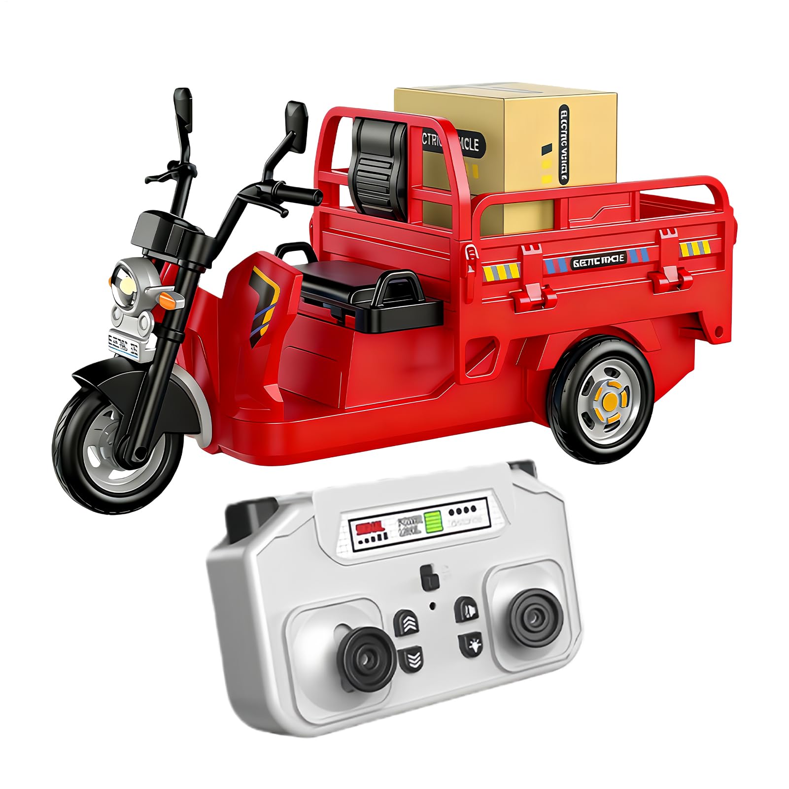 Remote Car | Three Wheel Drift Vehicle with Light Sound | 2.4G RC Truck,for Boys Party Birthday Family Gatherings Indoor Home Room Tile Floor
