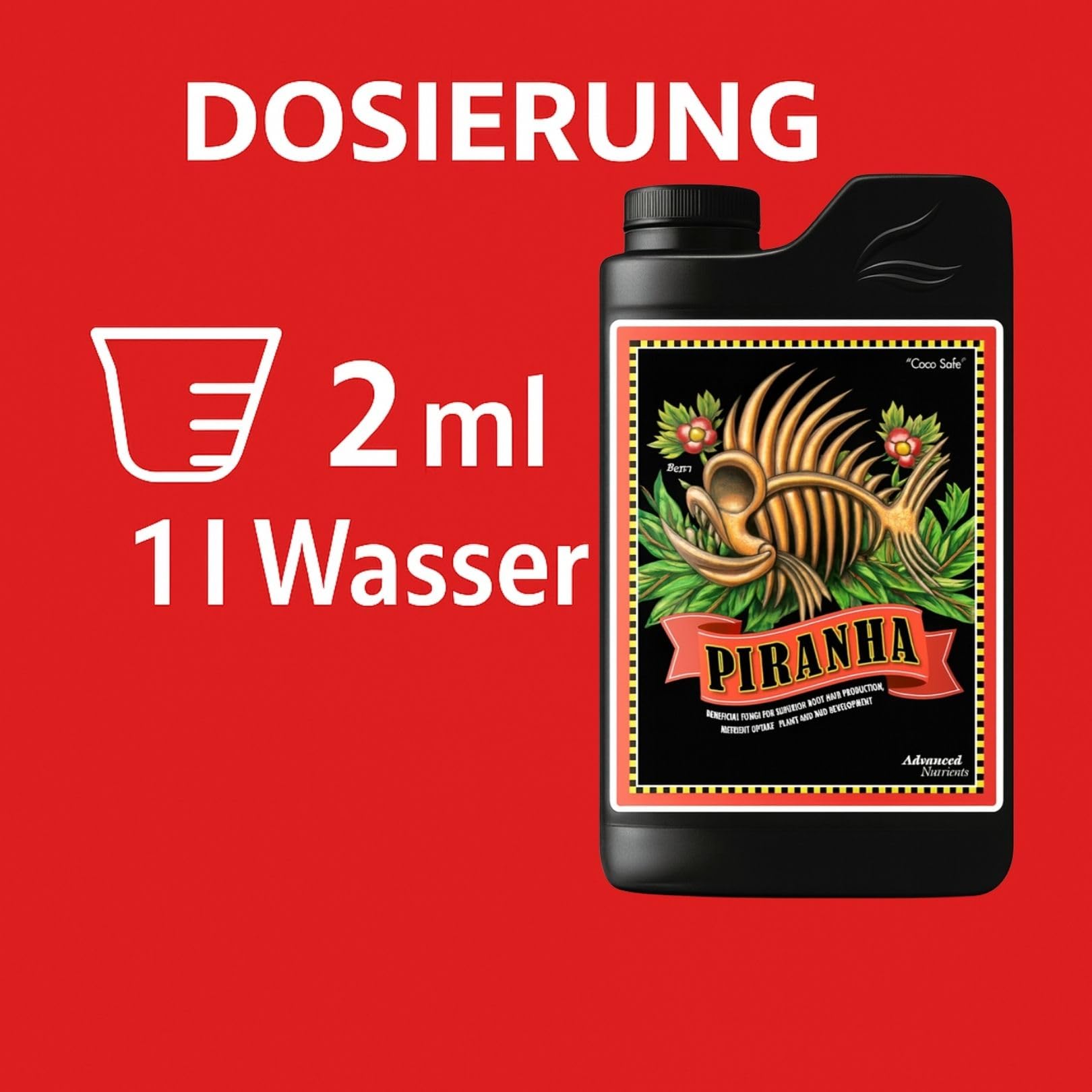 Weedness Advanced Nutrients Piranha 1 Liter - NPK Dünger Grow Anbau Indoor Erde Flüssigdünger Organischer Bio