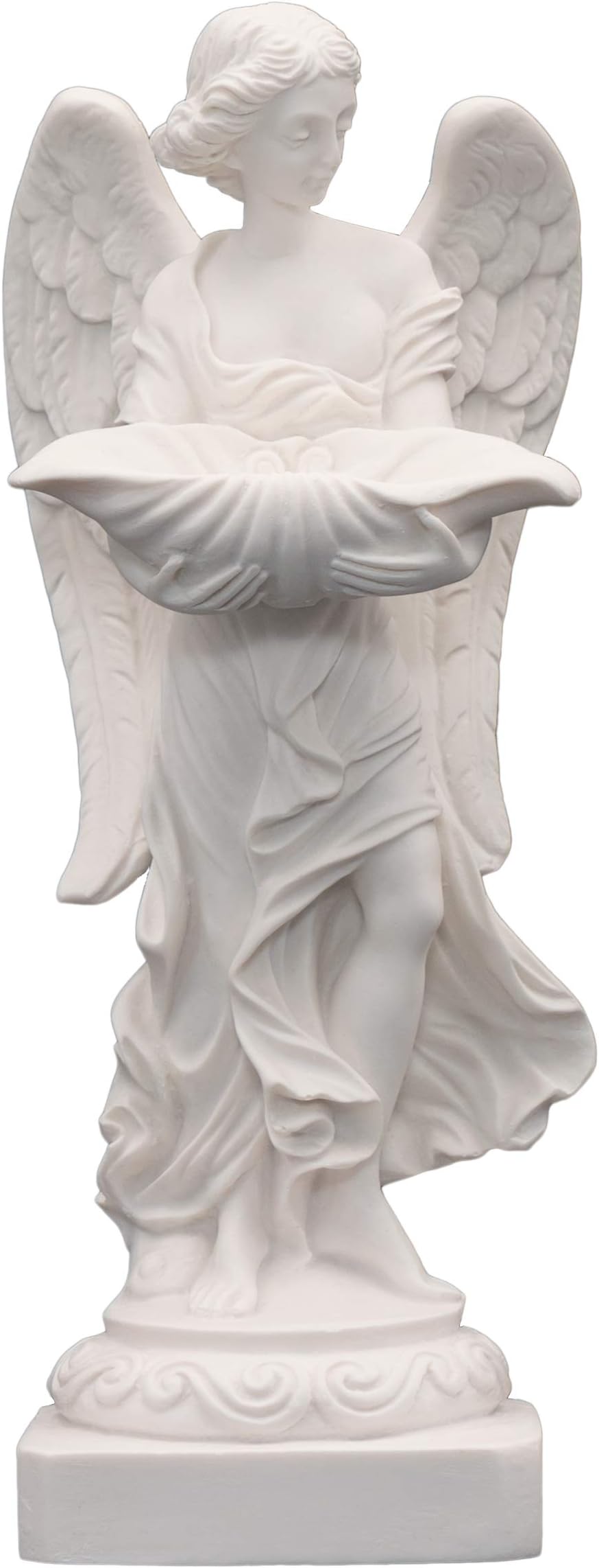 Helcee Handmade Alabaster Angel Statue 9.45 in