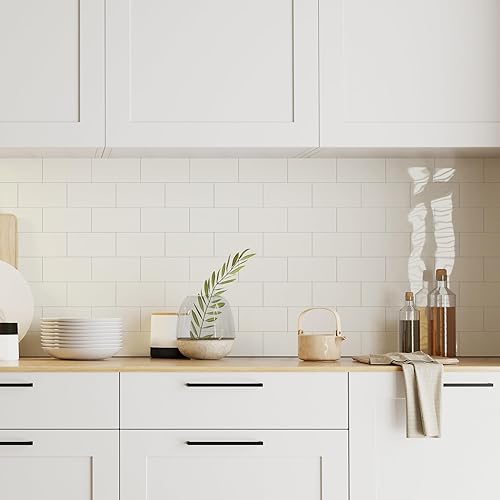 Vista 51 de Paquete de 10 láminas de revestimiento autoadhesivo de 12 x 12 pulgadas, baldosas de pared de PVC para cocina, baño, chimenea, mesa de lavandería