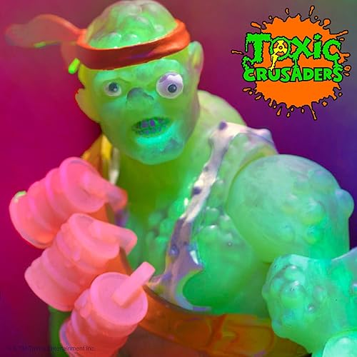 Miniatura 2 de Super7 Toxic Crusader Ultimates: figura de acción de Toxie de rabia roja radiactiva, multicolor