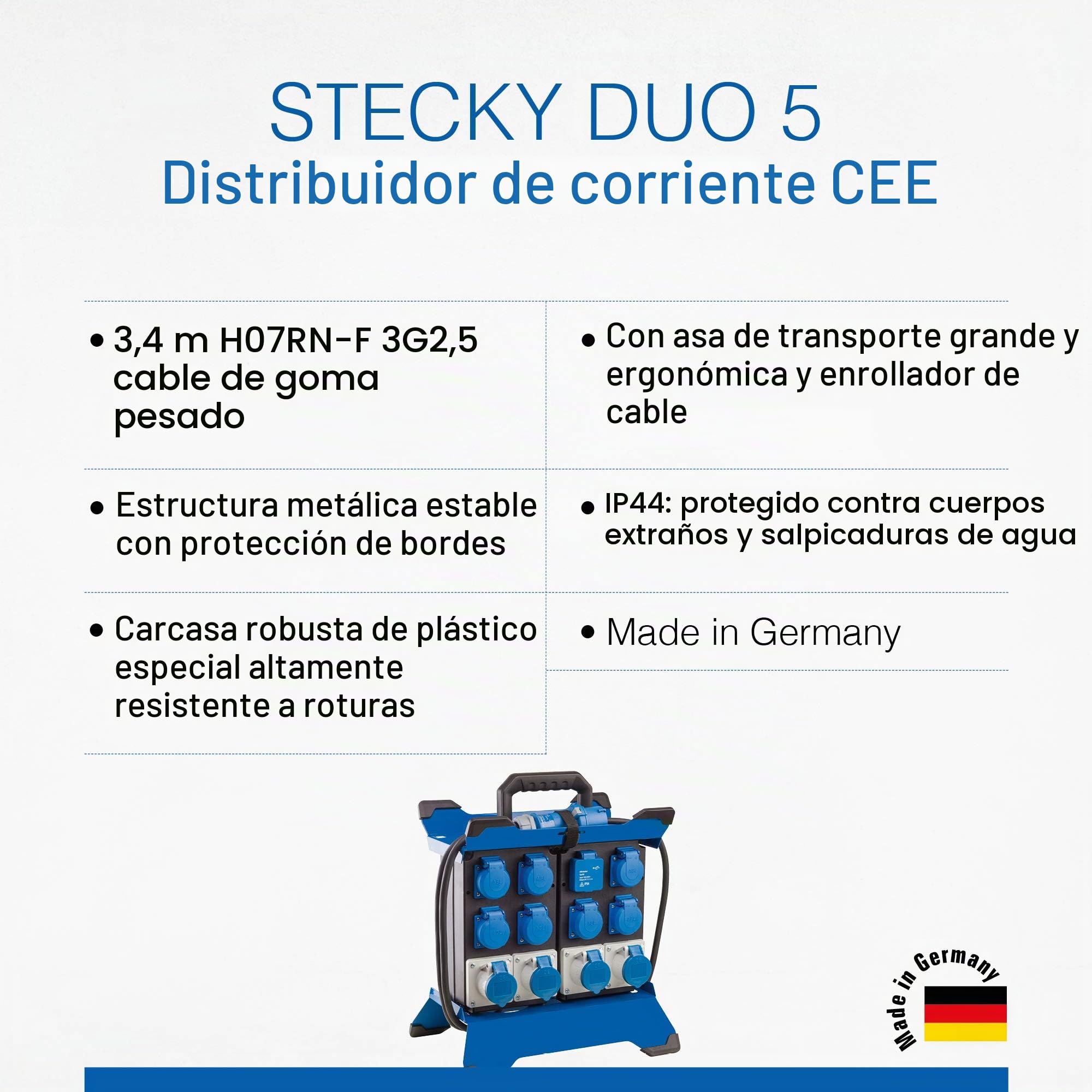as - Schwabe Stecky - Distribuidor de corriente CEE, 60935