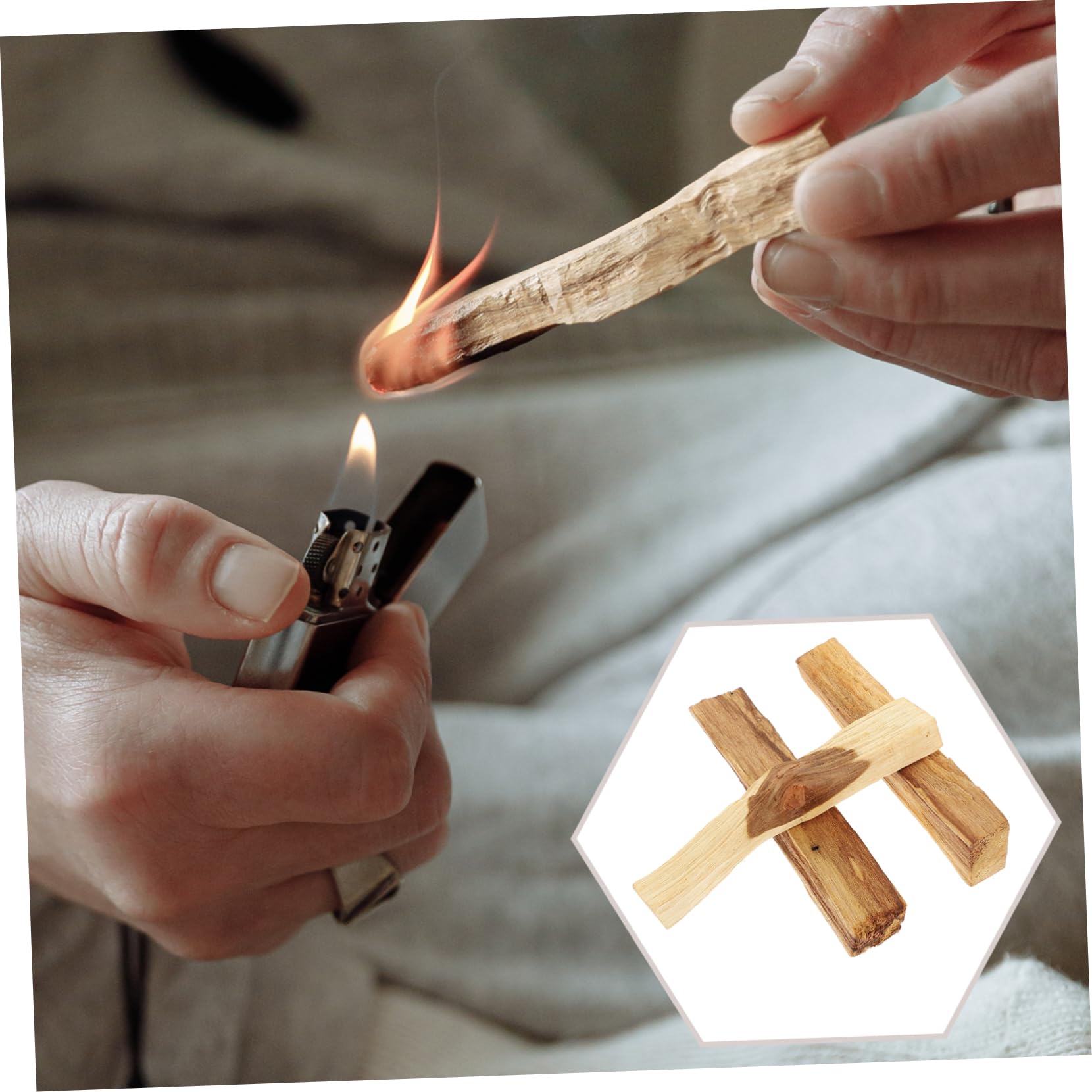 ULTECHNOVO Madera De Incienso Bosque Perfumado Cedro Sándalo Aroma Natural Palos De Incienso Palo Quemador Palo De Madera Manchado Palos De De Manchas 3 Piezas X 4