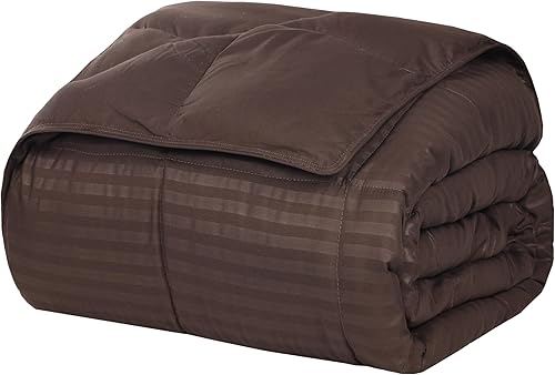 Miniatura 6 de Manta grande para toda estación hecha de plumón sintético, reversible, Microfibra, Verdesalvia, Full Queen