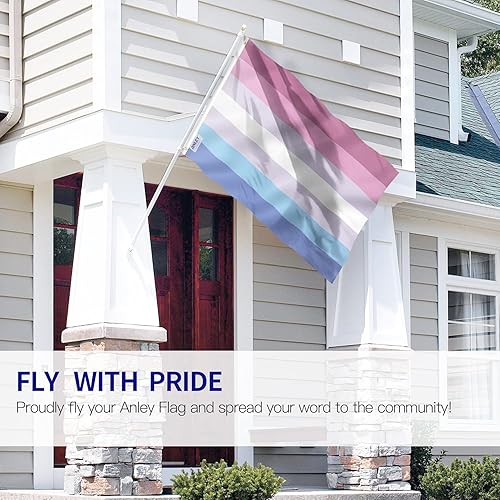Vista 39 de ANLEY Fly Breeze - Bandera de orgullo Agender de 3 x 5 pies, color vivo y a prueba de decoloración, cabecera de lona y doble costura, bandera