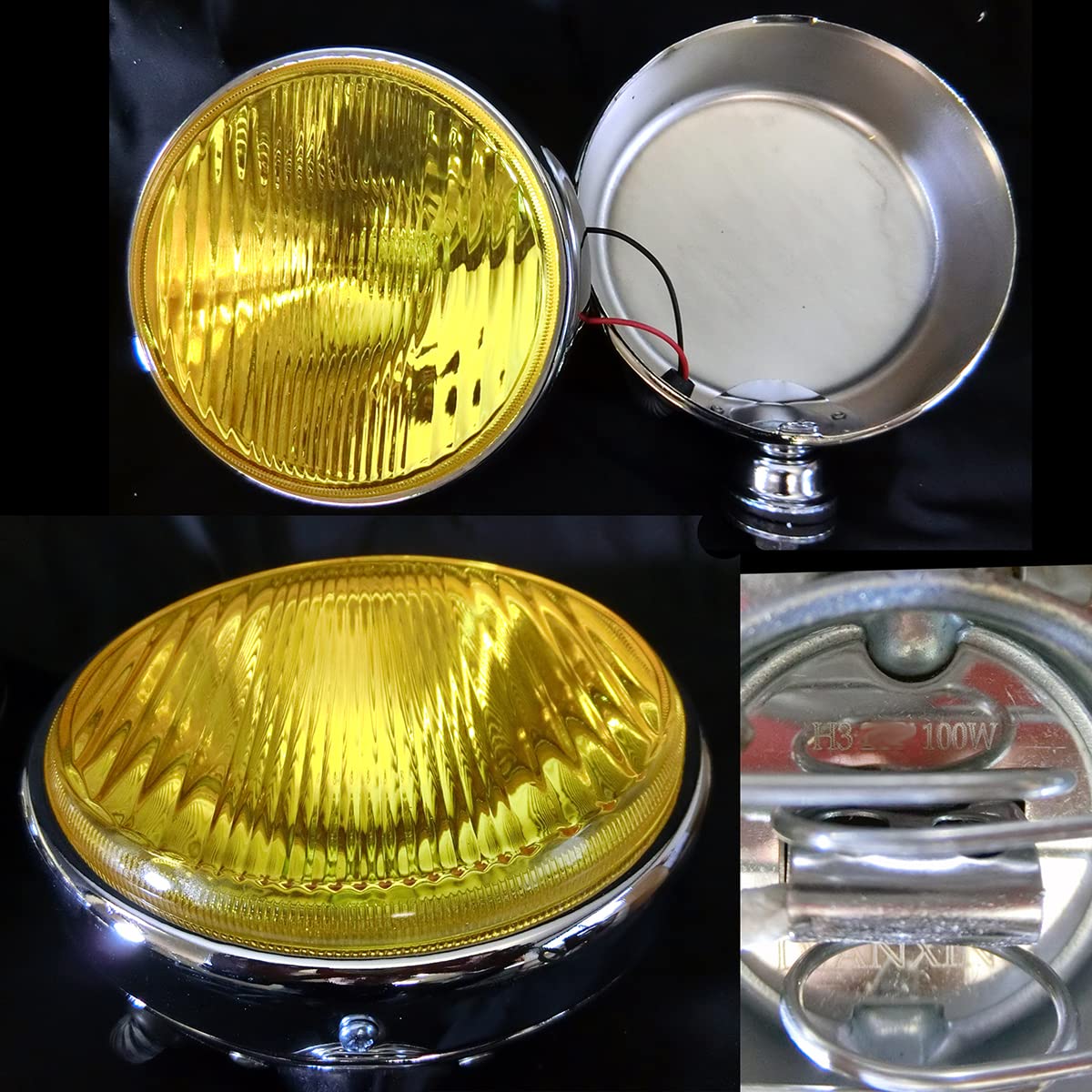 IPF 丸フォグランプ 200φ イエローレンズ黄色24V | ヤマダウェブコム
