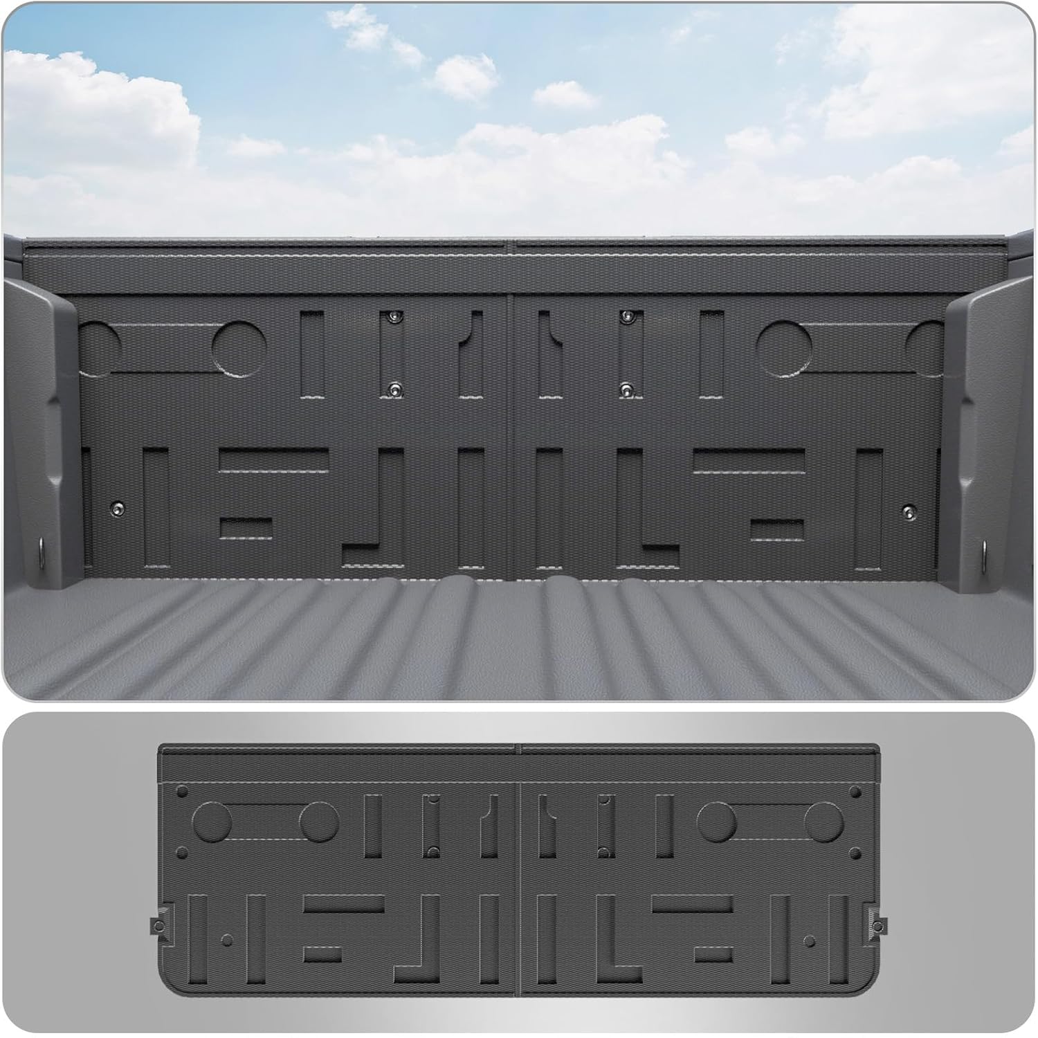 Photo 1 of Tailgate Mat Compatible with 2021-2024 2025 Ford F150 Truck Bed Mat TPE All Weather Tailgate Liner 2023 F-150 Accessories (Tailgate Mat)