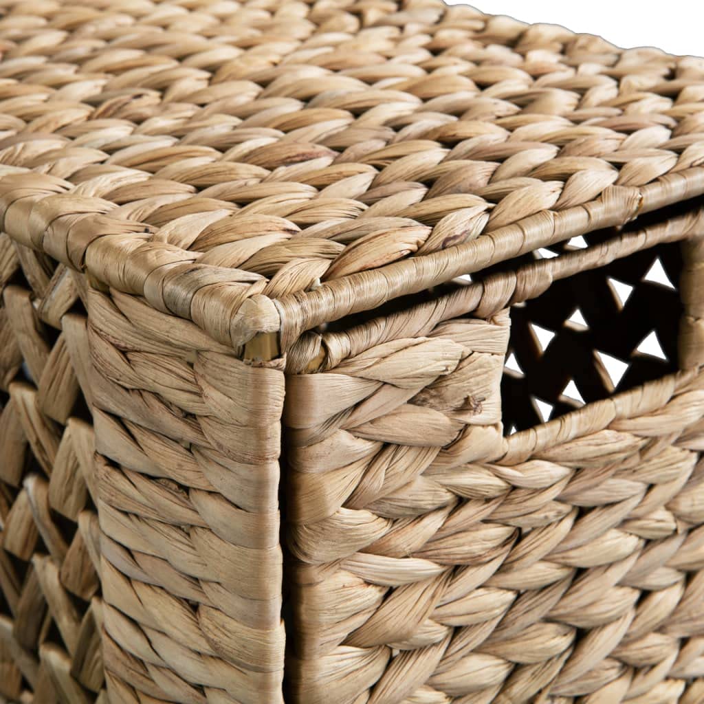 Schränke, Sideboards, Schränke mit Türen und Regalen,Lagereinheit mit 5 Körben 25,5 x 37 x 100 cm Wasserhyazinthe