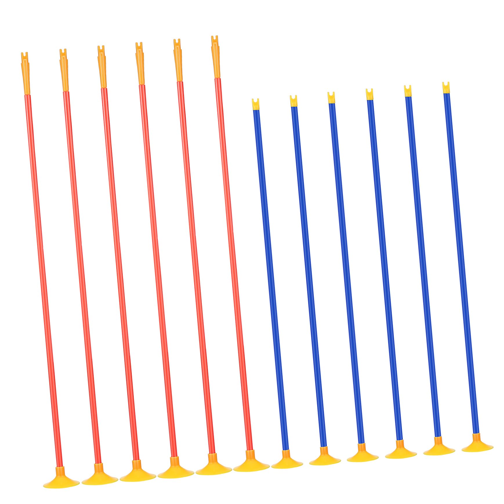 FOYTOKI 12Pcs Suction Cup Replacement Arrows for Archery Comfortable Grip Versatile Use Long Arrows for Games