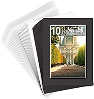 Vista 17 de Golden State Art, Kit de alfombrillas precortadas para fotos, mate de corte biselado de núcleo blanco, tableros de respaldo y bolsas transparentes