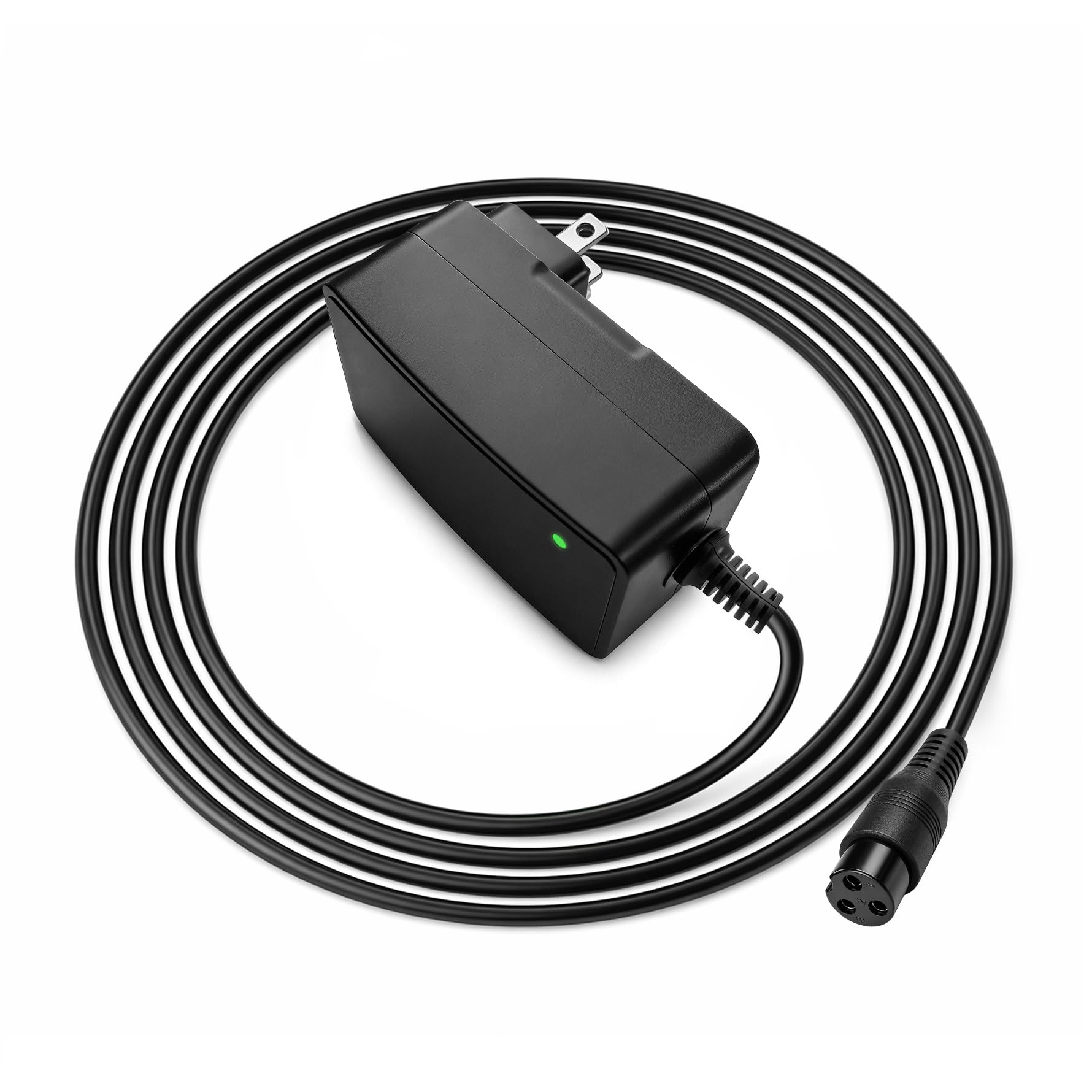 Dexpt 24V Charger Fit for Razor Electric Scooter E100 E125 E200 E300 MX350 MX400 Dirt Bike, Pocket Mod, Sports Mod, Dirt Quad, Go Kart, 3-Prong Inline Female Battery Replacement Power Adapter Cord