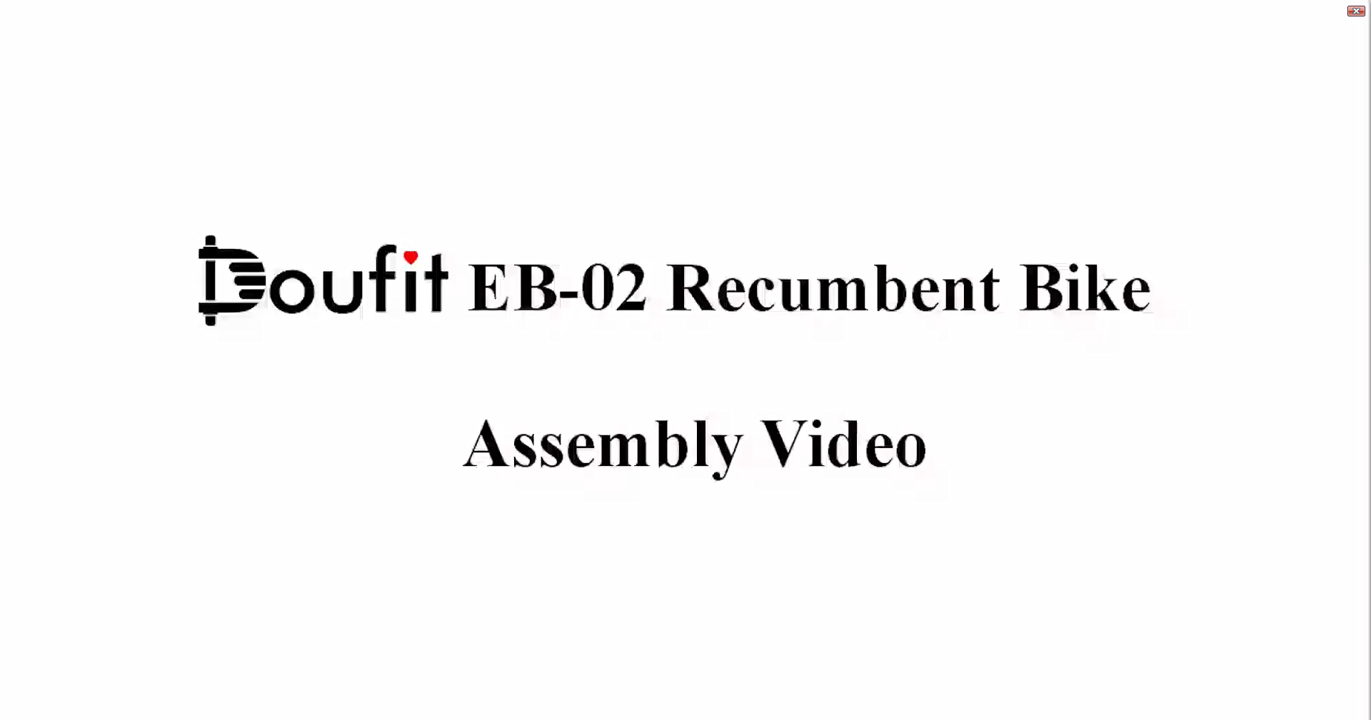 Doufit EB-02 Recumbent Exercise Bike 