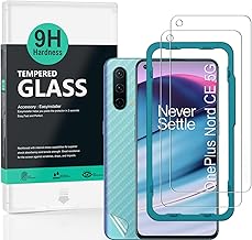 Ibywind Screen Protector Compatible with Oneplus Nord CE 5G, with Carbon Fibre Skin for the Back, Includes Easy Install Kit (Centre Frame)