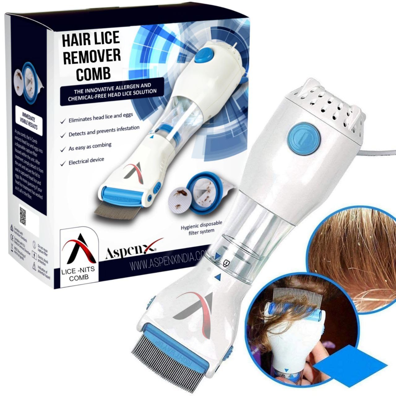 Buy Head lice combdandruff comb Lice comb egg Capture 2 Filter Trap