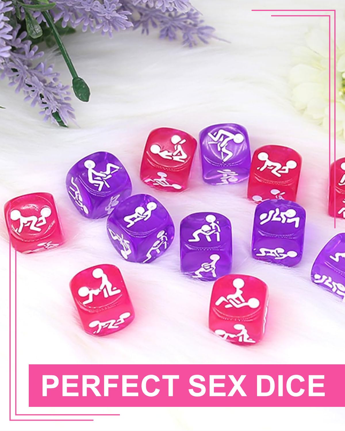 Set di dadi sessuali: 5 posizioni per preliminari e sesso, gioco per coppie in camera da letto, idee per appuntamenti piccanti, regalo di anniversario, San Valentino o divertente regalo di Natale