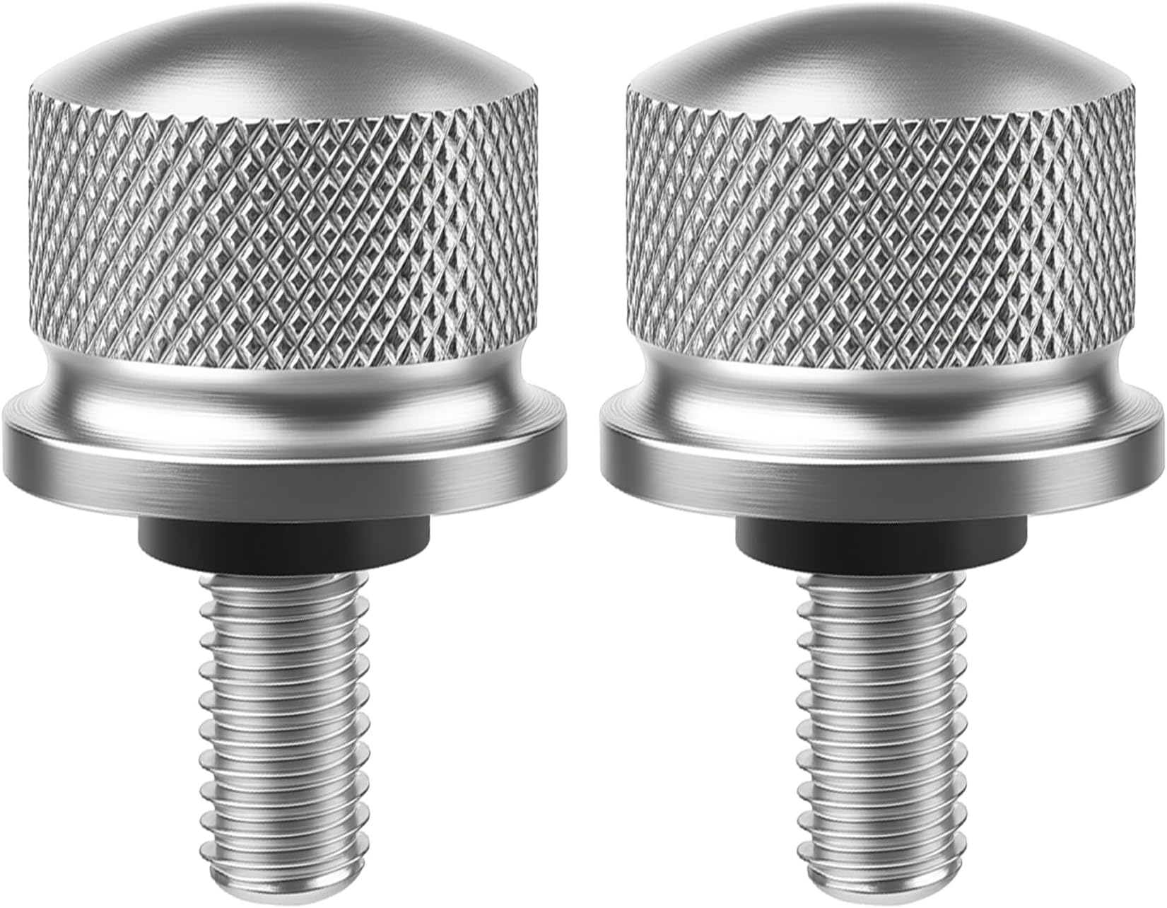 WHTCHSU Silver Aluminum Alloy Seat Bolt Screw Suitable to for Harley Davidson...