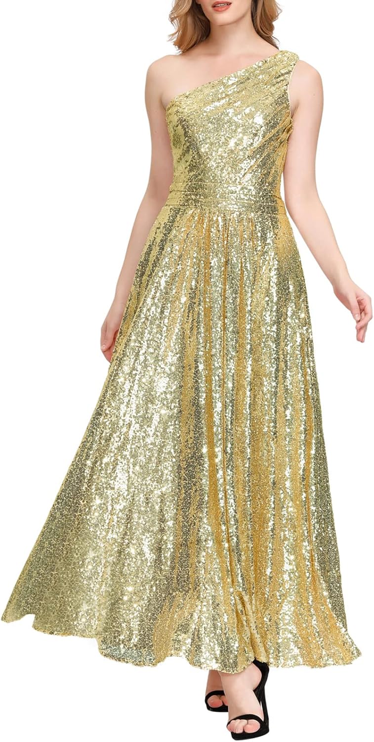 Kate Kasin Womens One Shoulder Maxi Dress Formal Ecuador | Ubuy