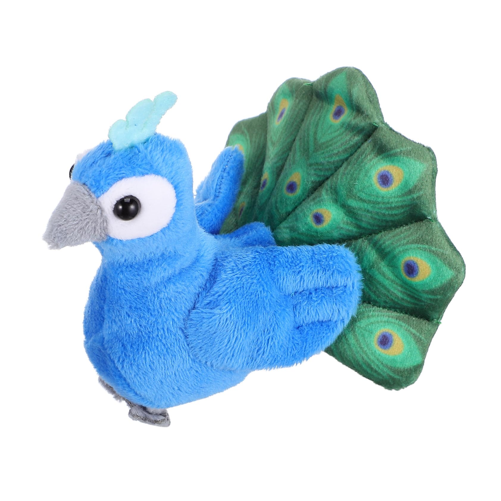 ERINGOGO Marionnette Doigt Miniature Peluche Forme d'Oiseau Plumage Coloré Marionnette Main Interactive pour Garçon Fille Animal pour Jeu de Rôle et Fête