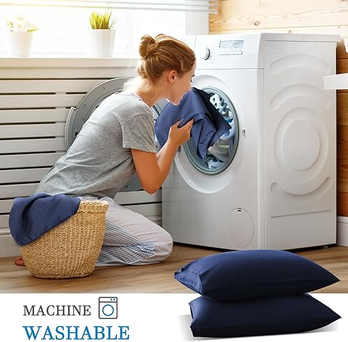 Miniatura 9 de Avolare Fundas de almohada refrescantes, paquete de 2 fundas de almohada Arc-Chill Q-max0.5, fundas de almohada de verano de tamaño King para piel