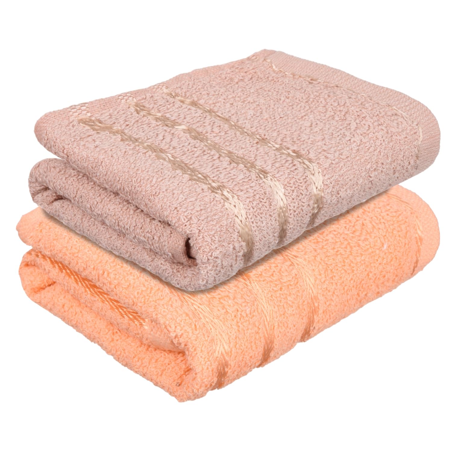 Kuber industries Face Towel | Towels for Facewash | Towels for Gym | Facewash for Travel | Towels for Daily use | Workout Hand Towel | Lining Design | 14x21 Inch | Pack of 2 | Multi-image-14