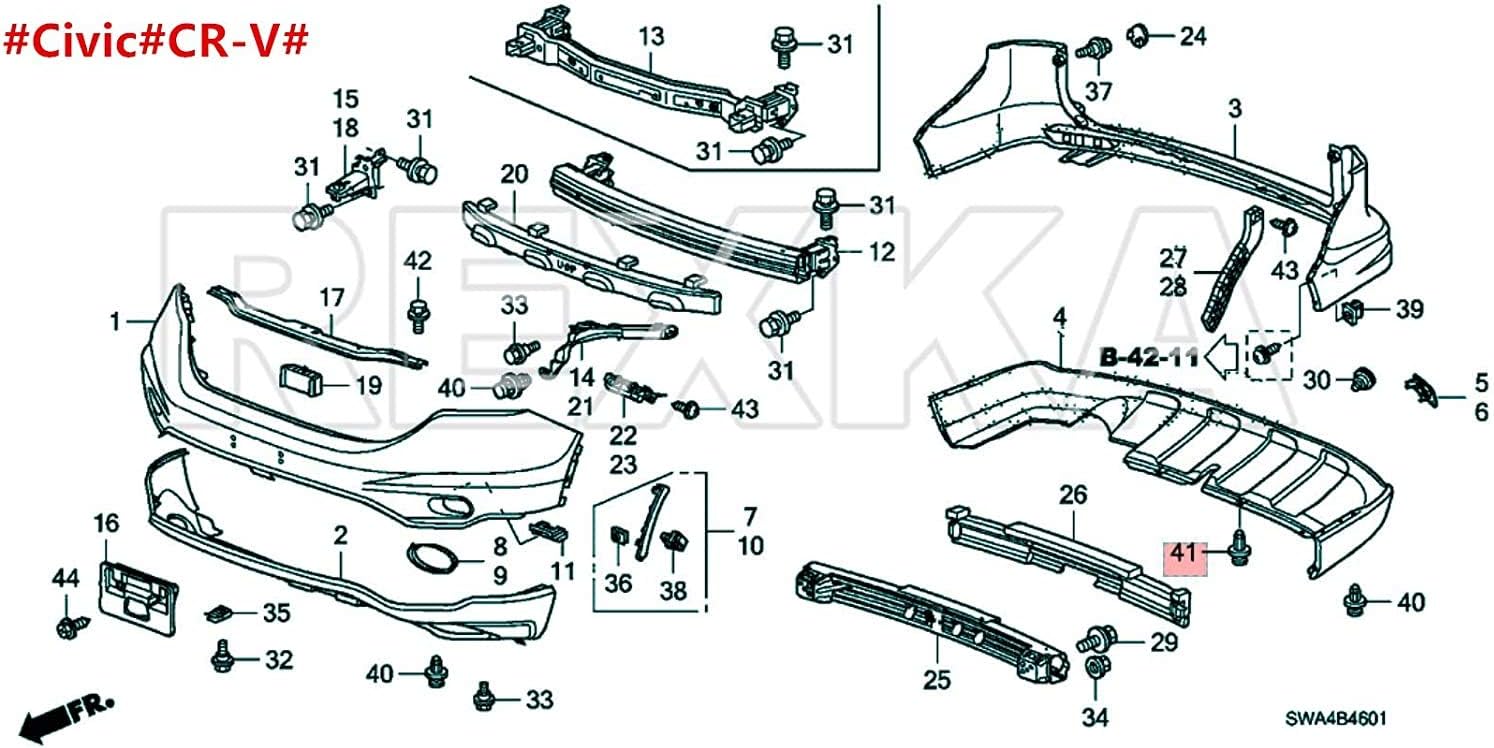 Buy Rexka 20pcs Bumper Fender Grille Splash Shield Clips 91506 S9a 003 Stem Length 16 Mm Compatible With Honda Acura Accord Civic Cr V Odyssey Mdx Rdx Tsx Tl Ilx Online In Kazakhstan B08r2wqvyn