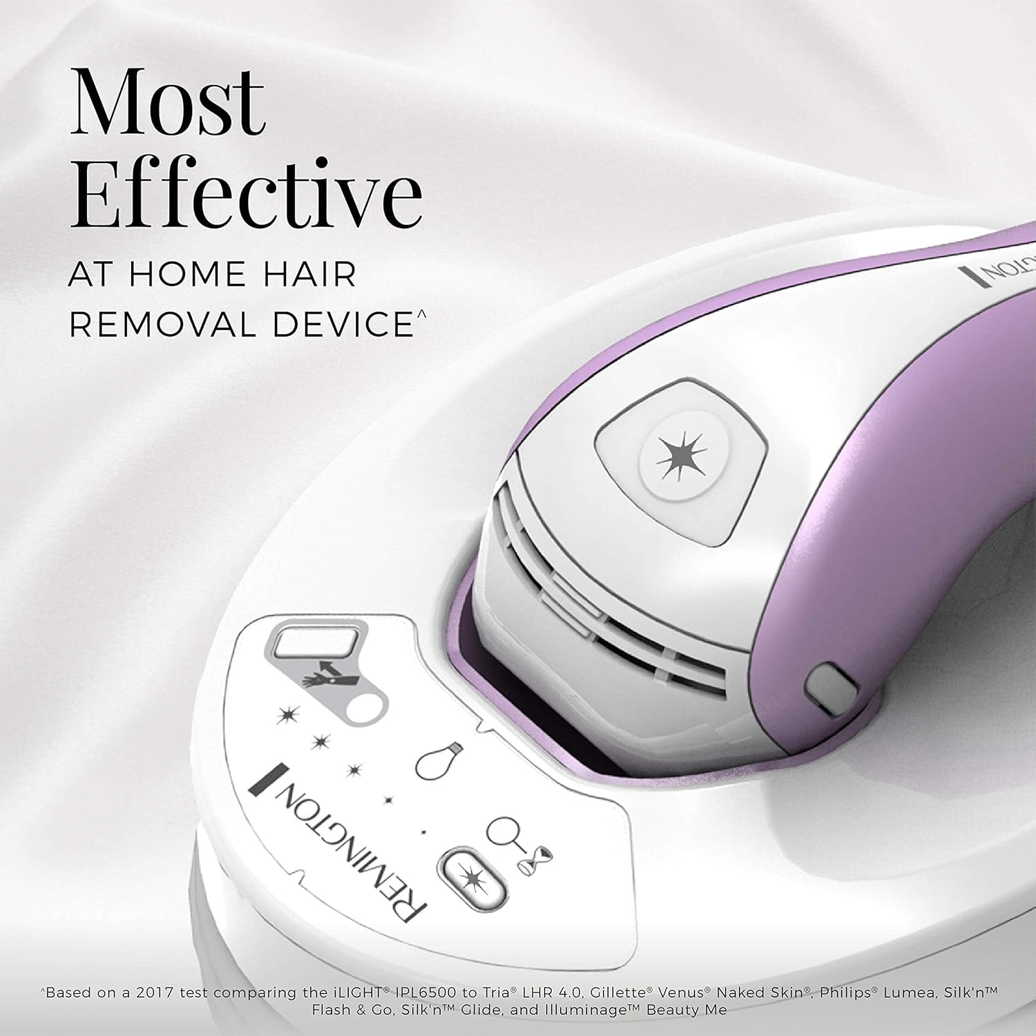 Ramington at-Home Dispositivo de depilación IPL - Reducción de vello de larga duración para cuerpo, cara y zona del bikini, suave y conveniente