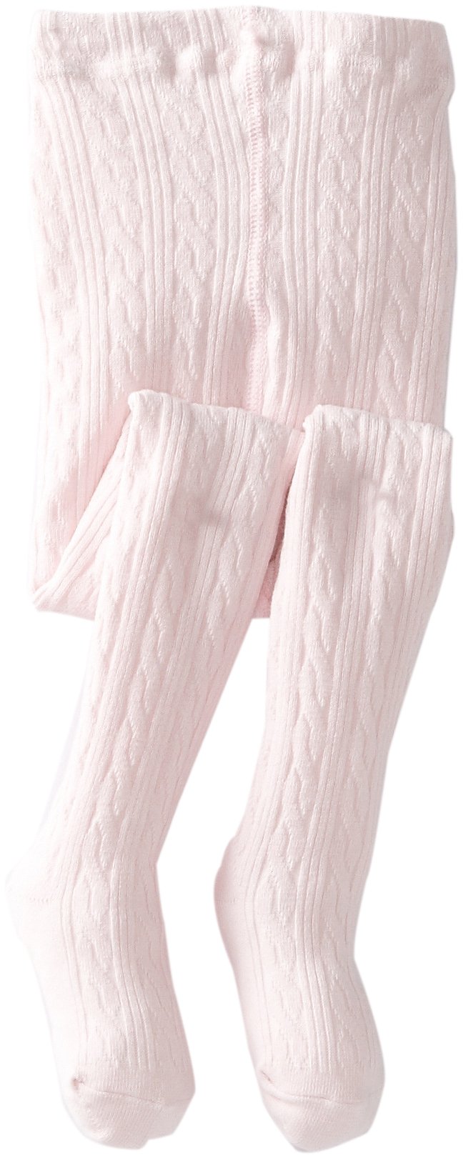 Jefferies Socks Girls Pink Little ' Cable Tight 1 Pack - 4-6 Years