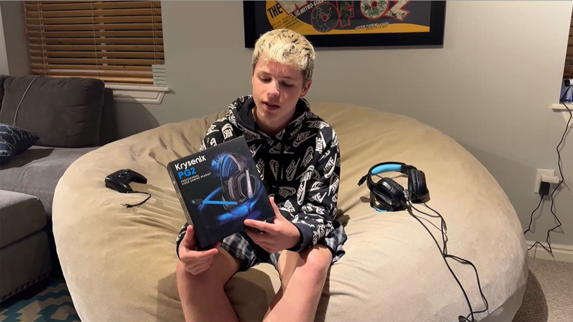 Krysenix Gaming Headset for PS4, PS5, PC, Mac, Xbox Series X