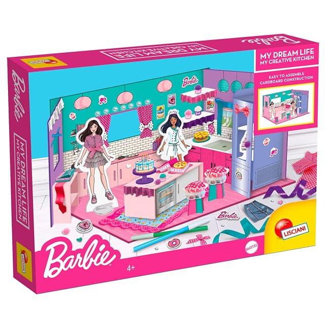 Lisciani - Barbie - Cocina Creativa para Montar y Decorar - Desde 4 Años