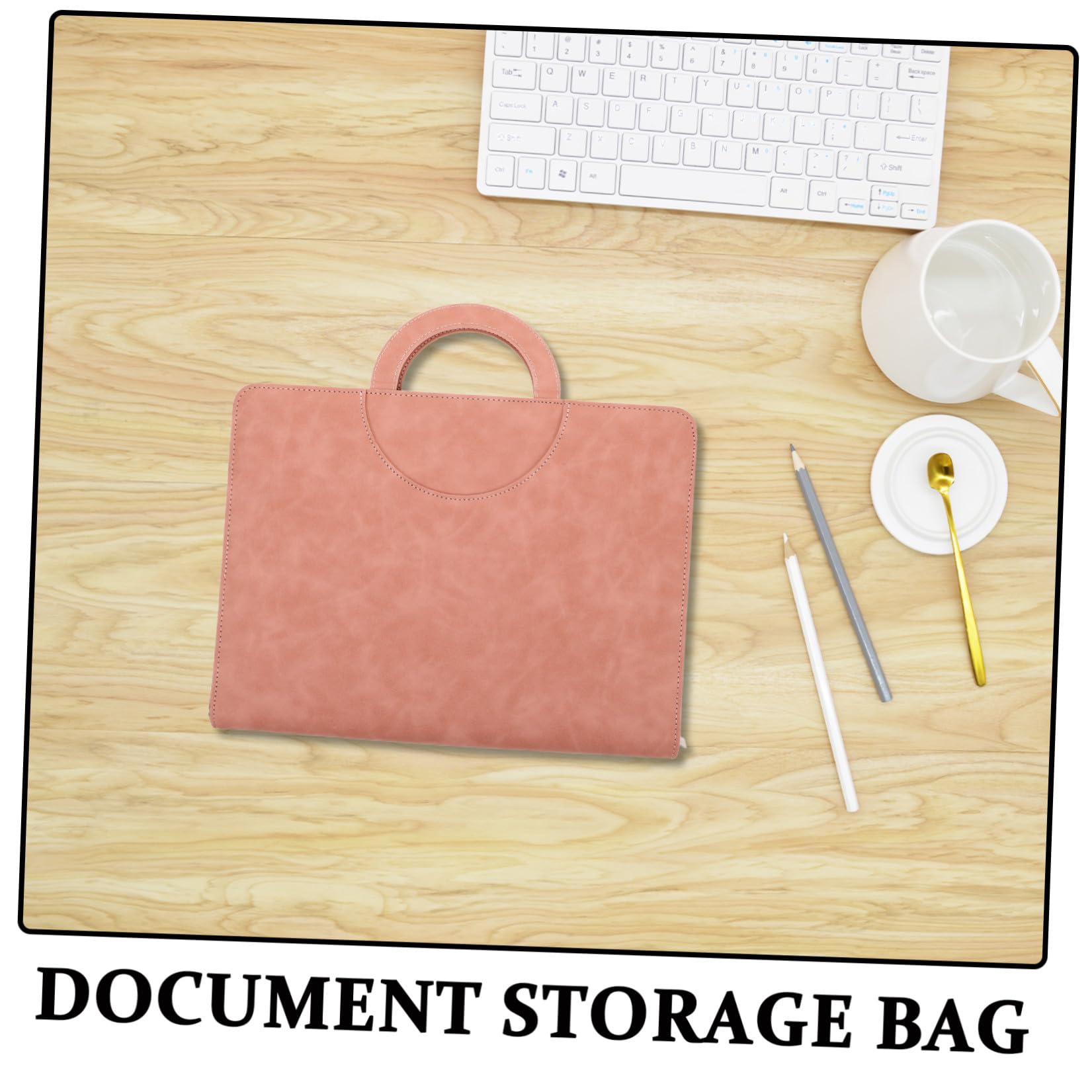 Alipis Organizzatore Custodia Porta Documenti Formato A4 con Cerniera di Documenti e Multifunzionale in Materiale Pu Sicura da Viaggio per Uso Quotidiano e Spostamenti