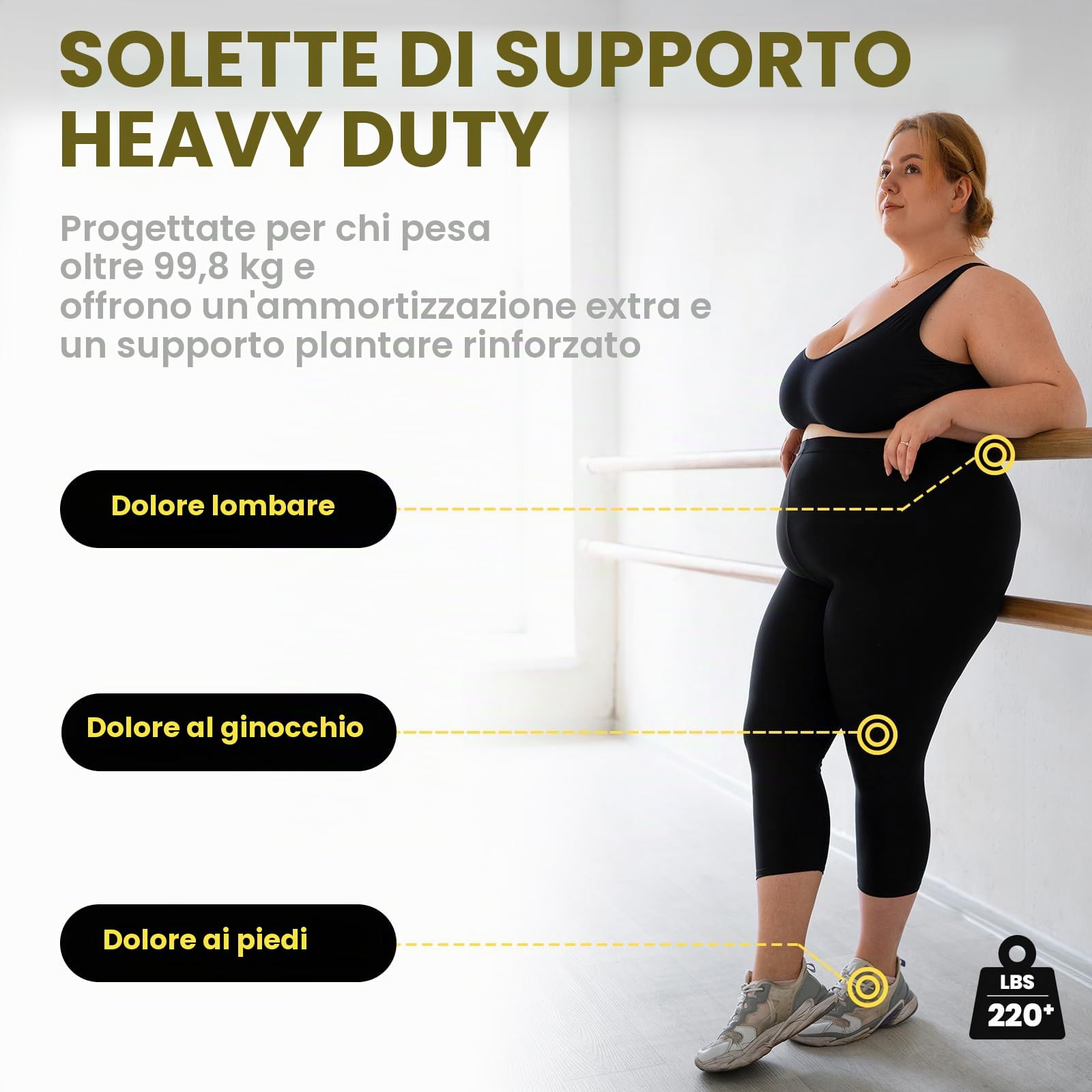 Solette per Fascite Plantare - Solette Ortopediche con Supporto Arco Plantare - per Tallone e Sperone Calcaneare - M- Donna & Uomo 42-43.5