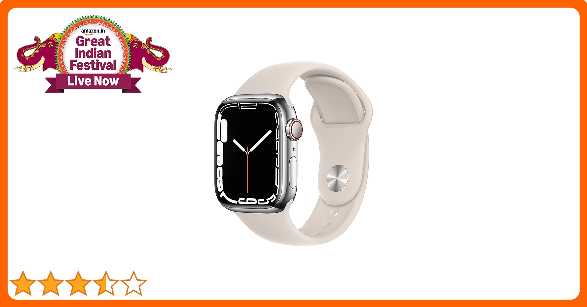 【03YX】Apple Watch 7 GPS 41mm BT82% Apple Watch Series 7 (GPS + Cellular, 41mm) - Silver