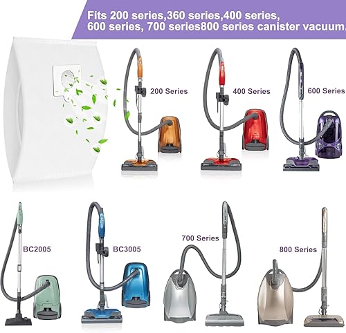 Miniatura 4 de Paquete de 15 bolsas de vacío tipo QC 53292 compatibles con aspiradora Kenmore serie 200 400 600 700 800, bolsa de repuesto para polvo de gran