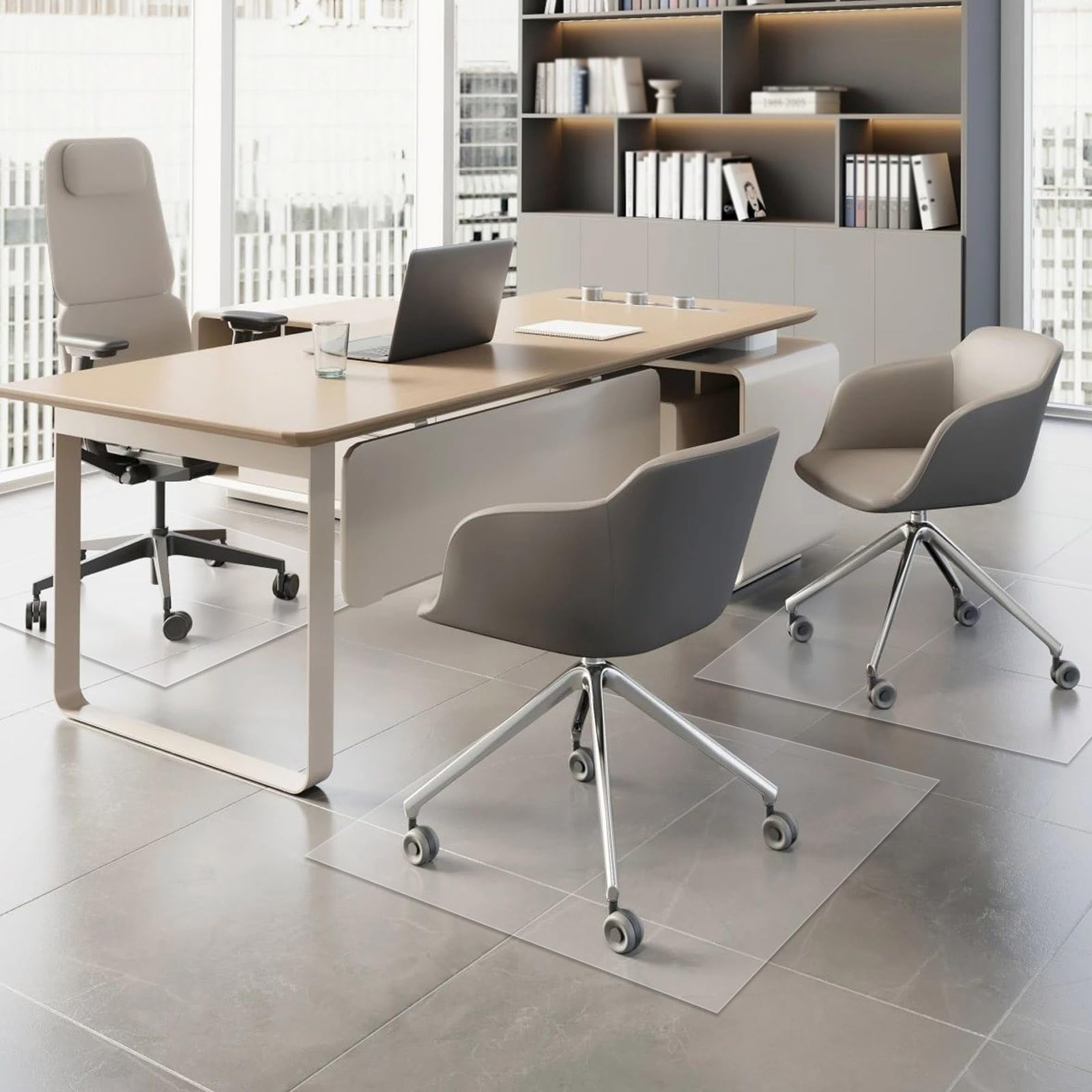 Tapis Plastique Chaise Roulante Tapis Protection Sol Bureau 120x145cm - Anti-rayures Pour Parquet Et Stratifié Protection Parquet Sol Dur