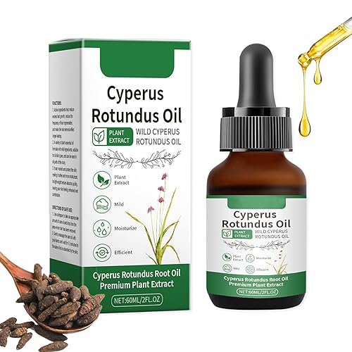 Aceite Cyperus Rotundus para mujeres, aceite de pasto de nuez 100 % natural, aceite de Chipre, depilación de aceite de Cyperus, suaviza la piel y