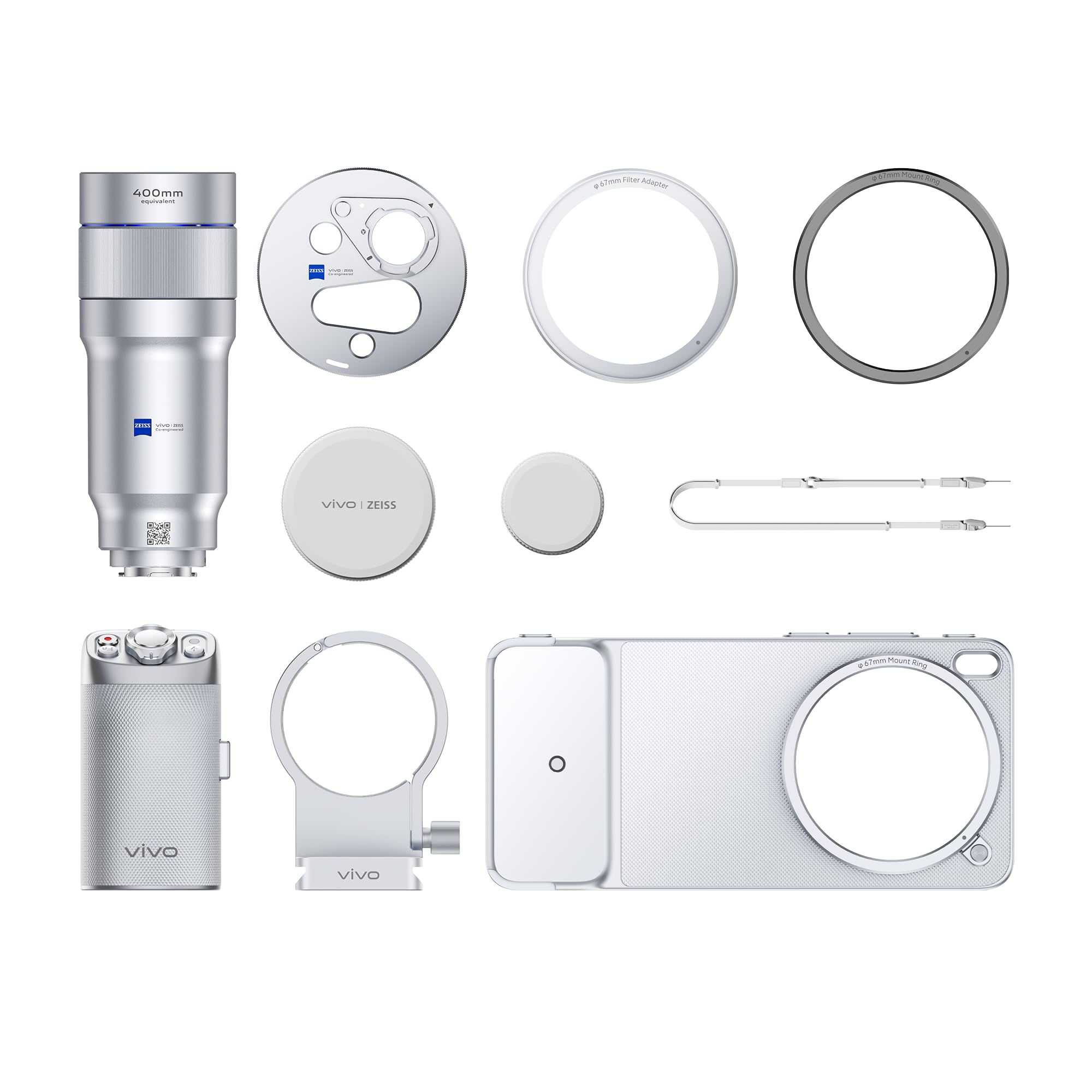 vivo ZEISS Telephoto Extender G2 Ultra, 400mm Teleobjektiv Fotografie Set für vivo X300 Ultra