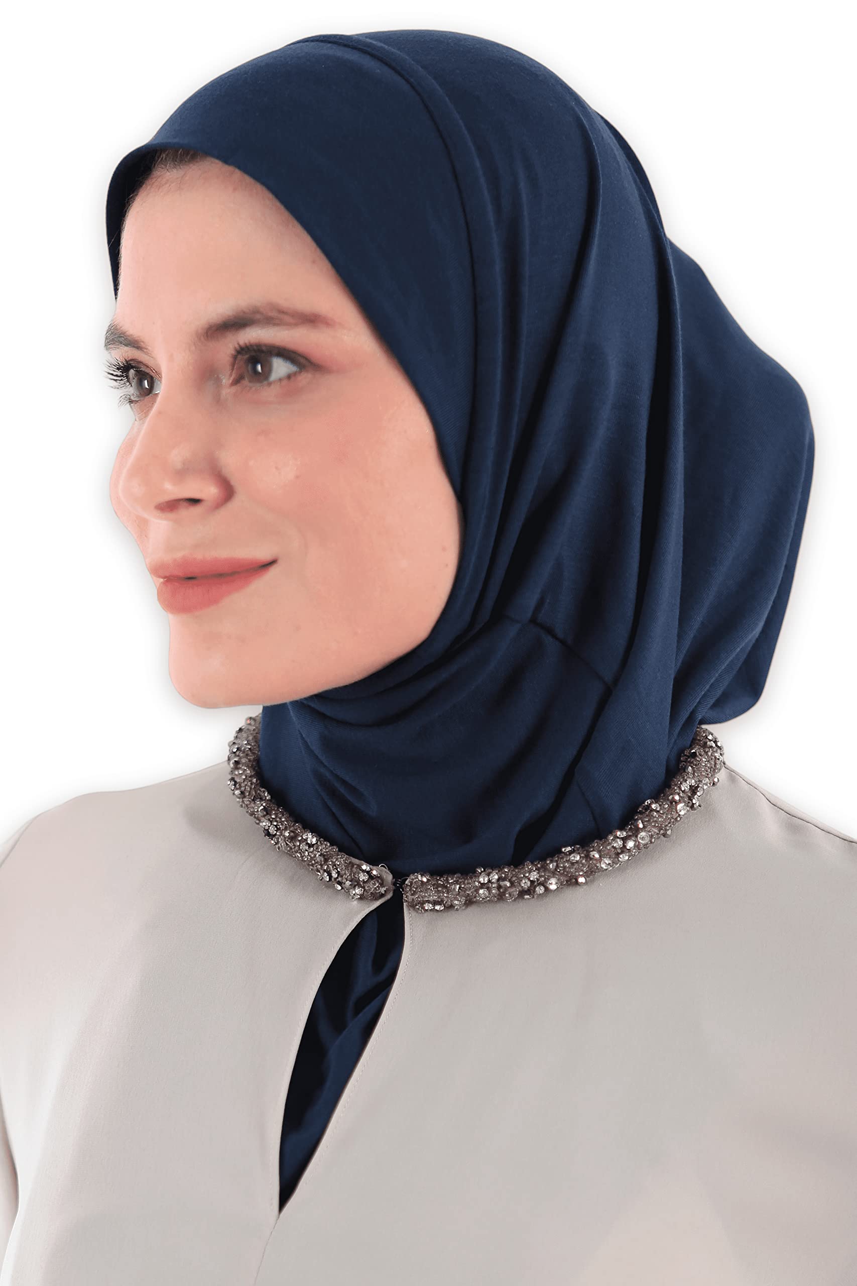 Avanos Easy Wear Soft Hijab for Women, Instant Hijab Scarf, Jersey Turbans Prayer Scarf Muslim Abayas Dress Clothes Jilbab