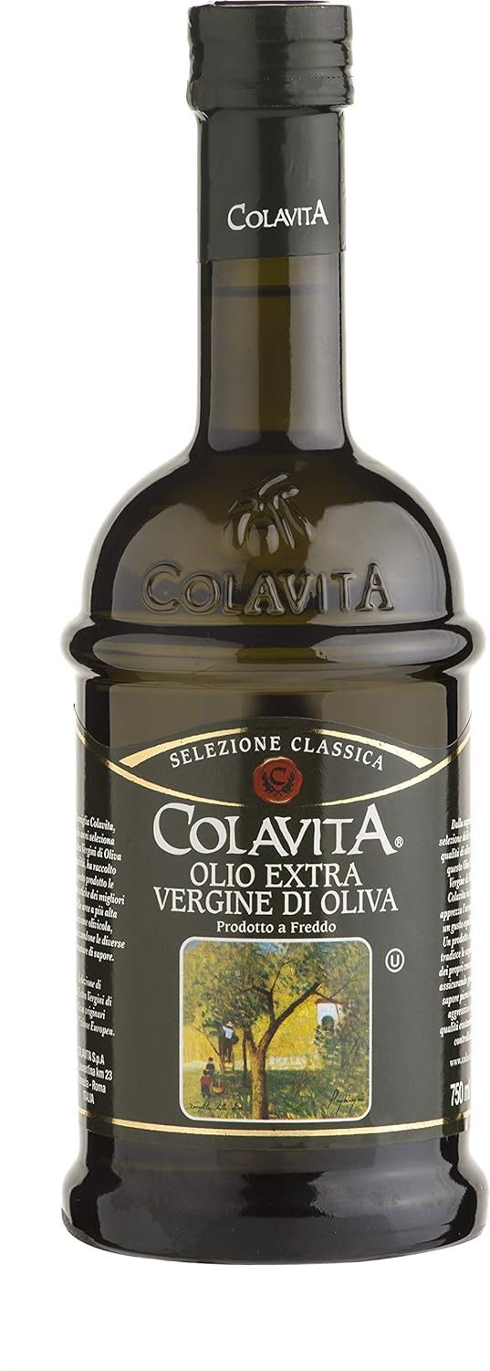 Colavita Certified Italian Extra Virgin Olive Oil Cold Production • Premium Italian • Cermet, 25.36 fl oz ℮ 750 ml Colavita Certified Italian Extra Virgin Olive Oil Cold Production • Premium Italian • Cermet, 25.36 fl oz ℮ 750 ml